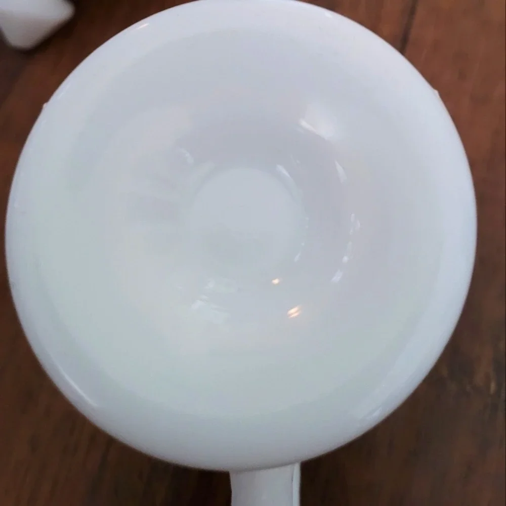 Vintage Westmoreland White Milk Glass‎ Harvest Grape Creamer Sugar Bowl Set 2pc